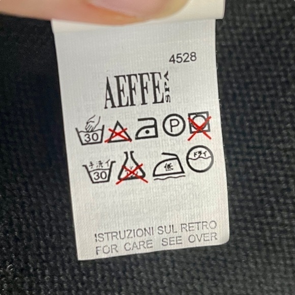 MOSCHINO CHEAP AND CHIC BLACK COTTON SHEER FLORAL YOKE BEADED CARDIGAN SWEATER - Picture 13 of 15